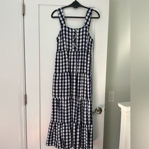 Gingham maxi dress
